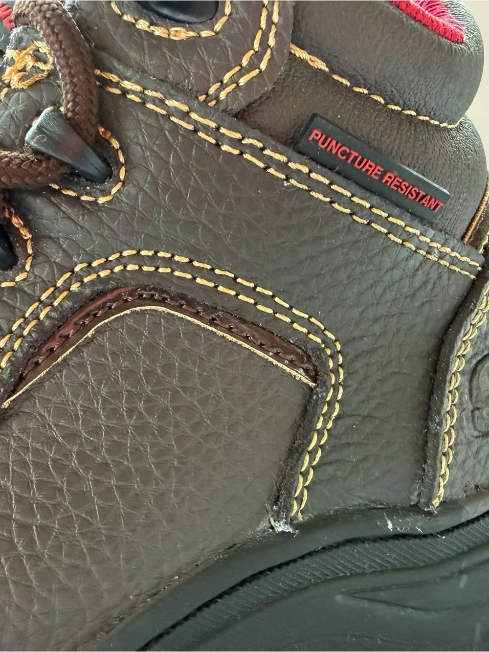SKECHERS WORK Men's Composite Toe Work Boot Brown Size 5